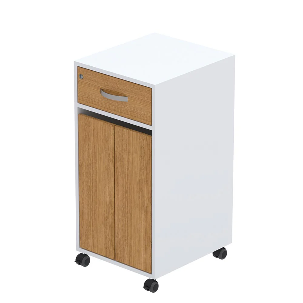 Bedside Locker, Cupboard & Lockable Drawer, Cam Lock