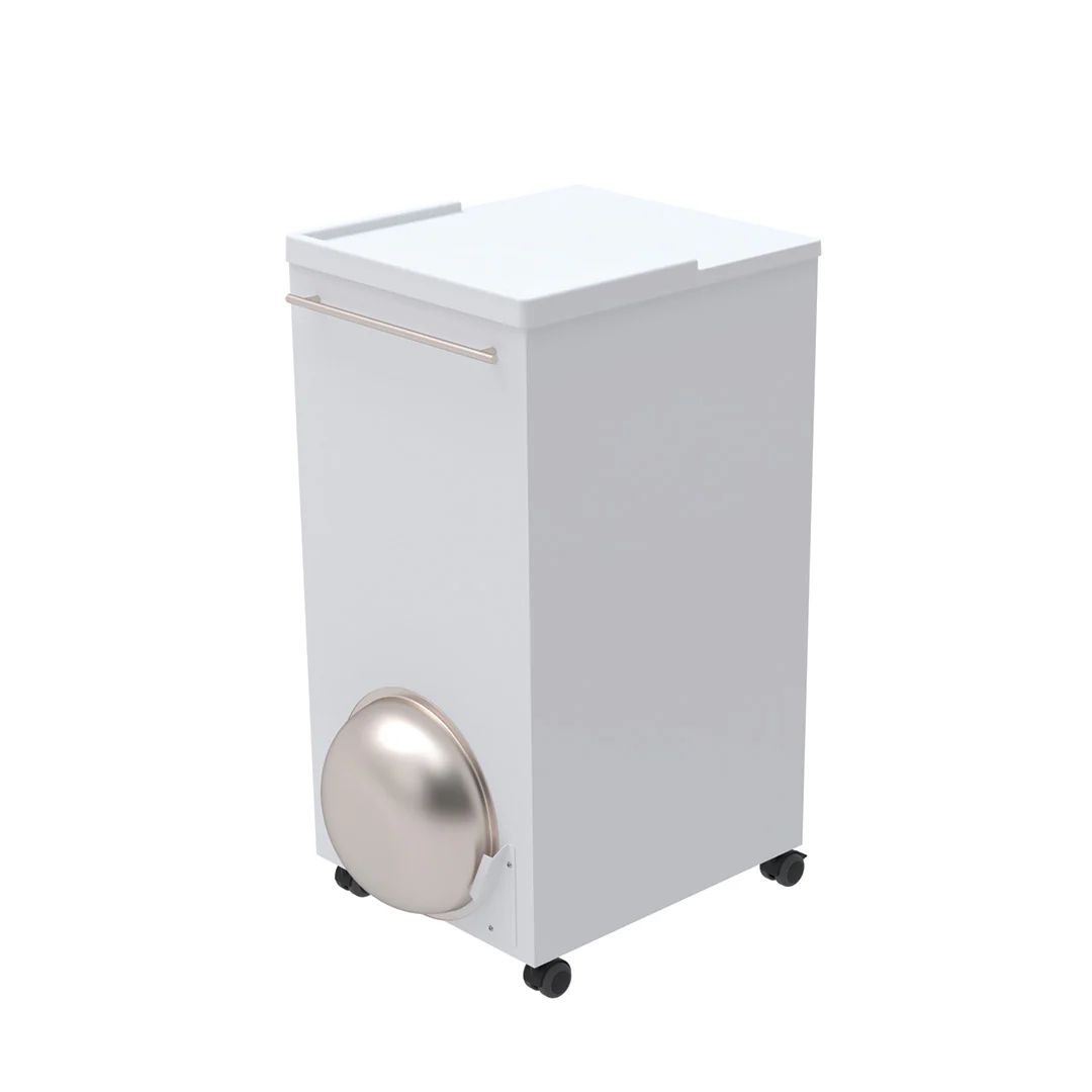 Bedside Locker, Cupboard & Lockable Drawer, Cam Lock - Image 4