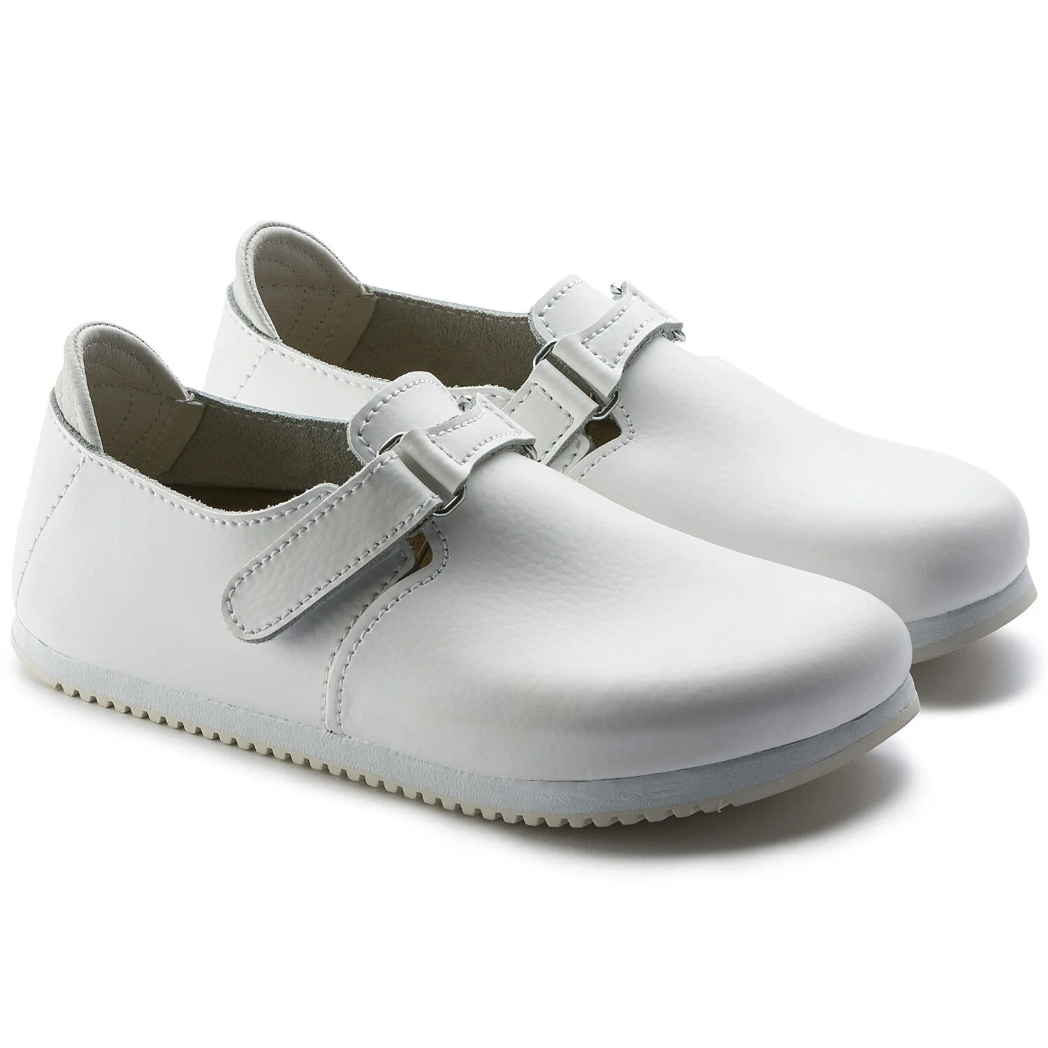 Birkenstock Linz Super Grip Slipper - Natural Leather - CLEARANCE