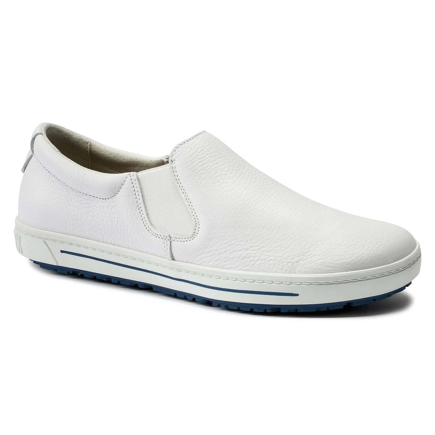 Birkenstock QO 400 Slipper - Natural Leather, White, Size 9 - CLEARANCE