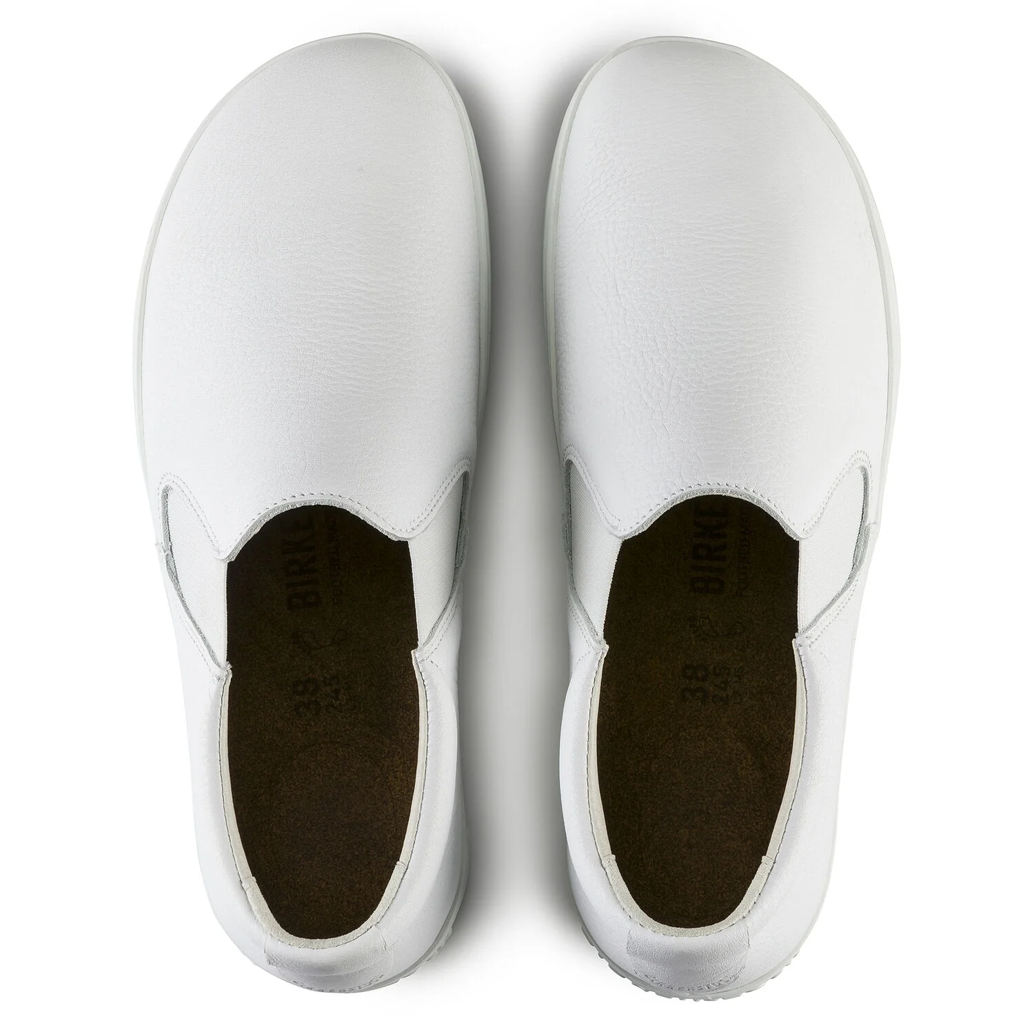 Birkenstock QO 400 Slipper - Natural Leather, White, Size 9 - CLEARANCE - Image 4
