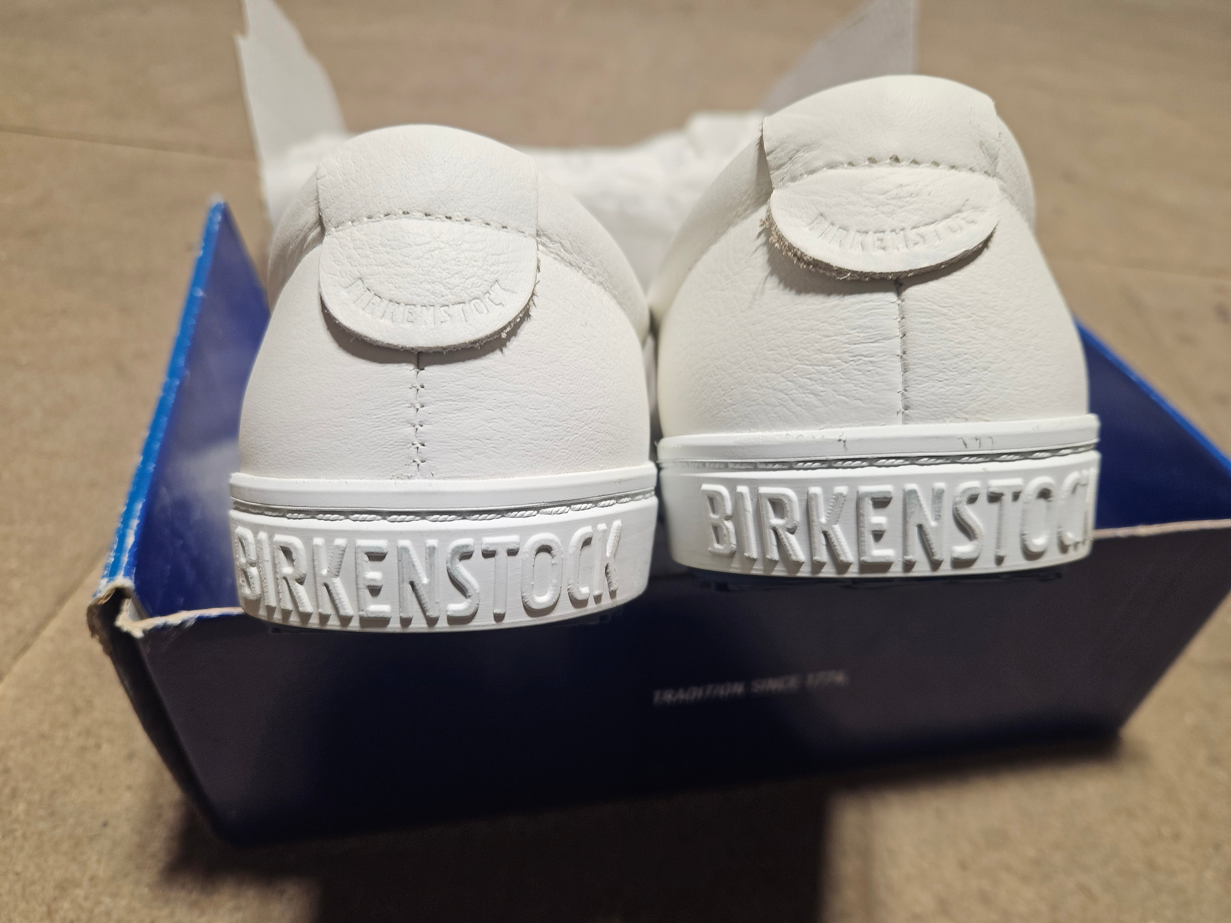 Birkenstock QO 400 Slipper - Natural Leather, White, Size 9 - CLEARANCE - Image 6