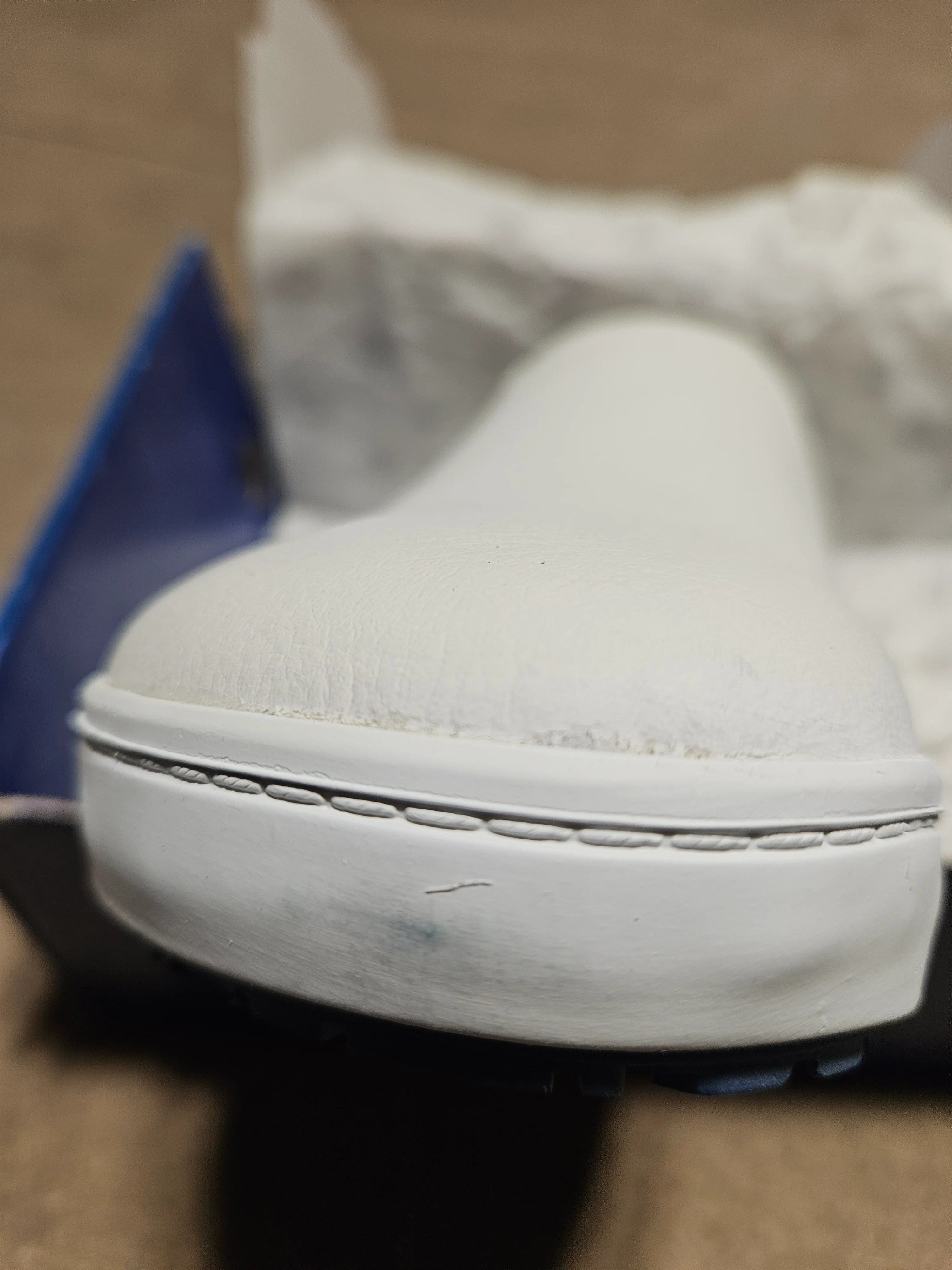 Birkenstock QO 400 Slipper - Natural Leather, White, Size 9 - CLEARANCE - Image 7