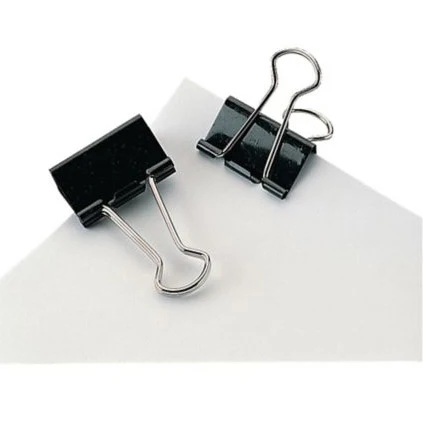 Black Foldback Clips 19mm - Pack of 12 - Image 2