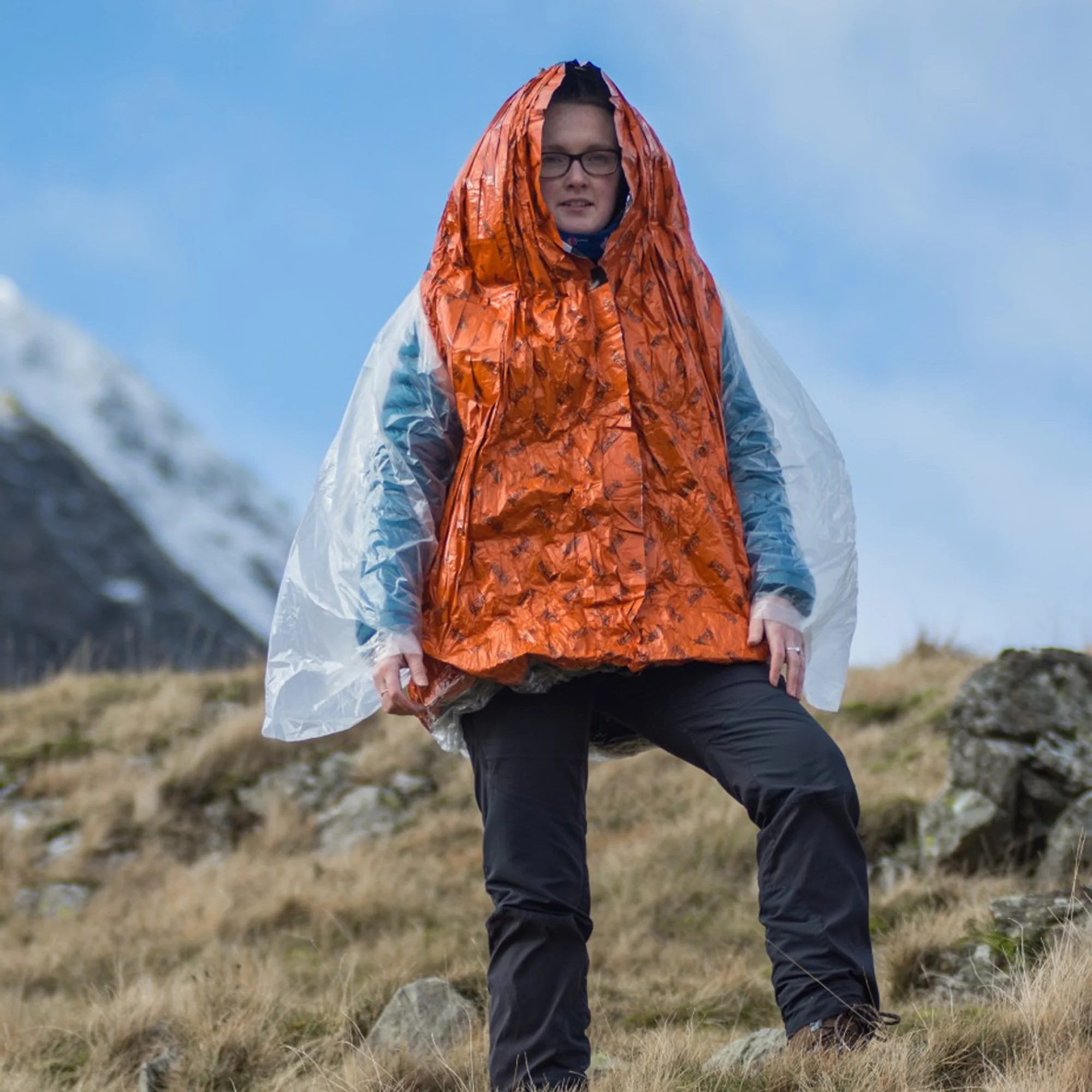 Blizzard 2 Layer Active Range Survival Jacket - Orange - Image 3