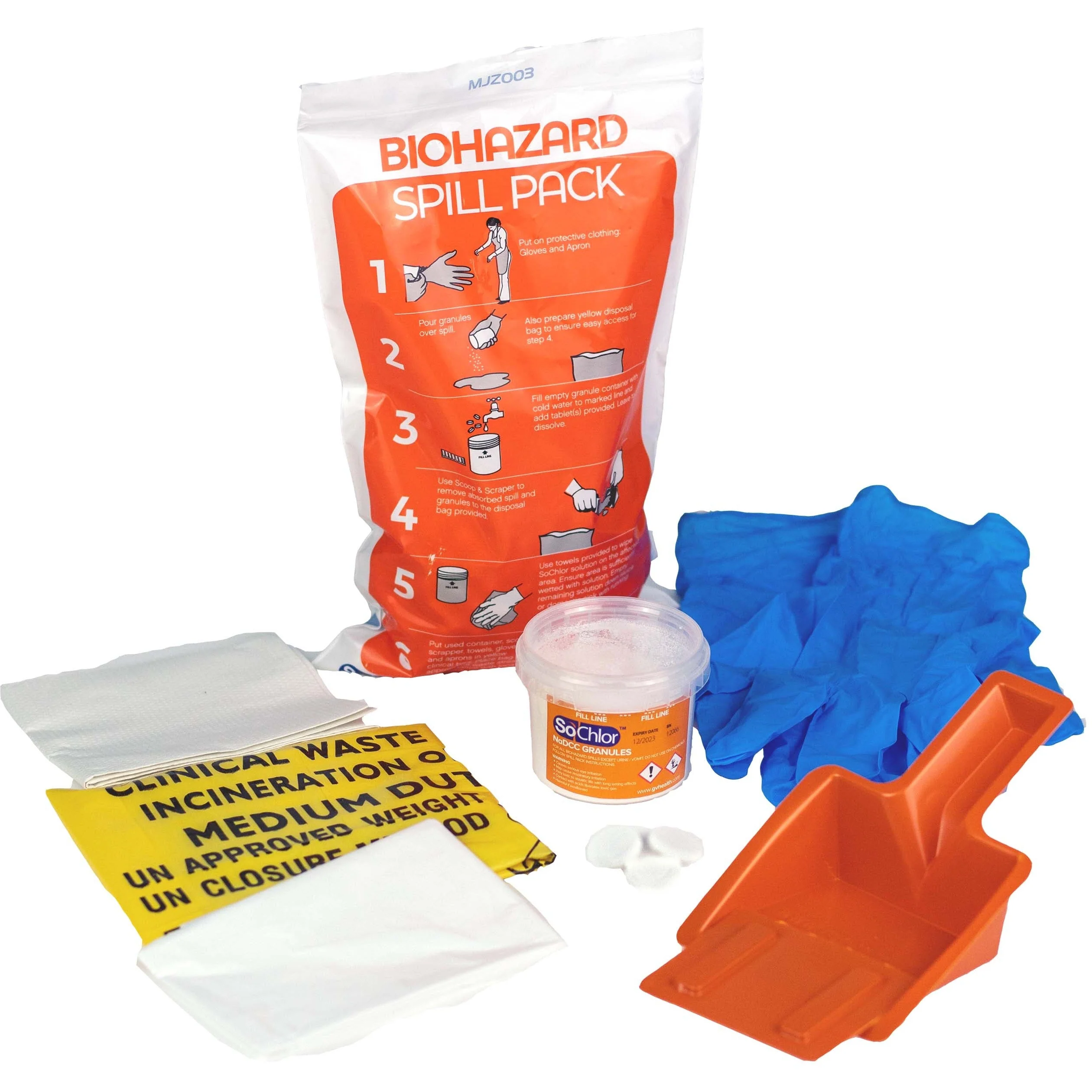 Blood/Biohazard Spill Pack - Clearance
