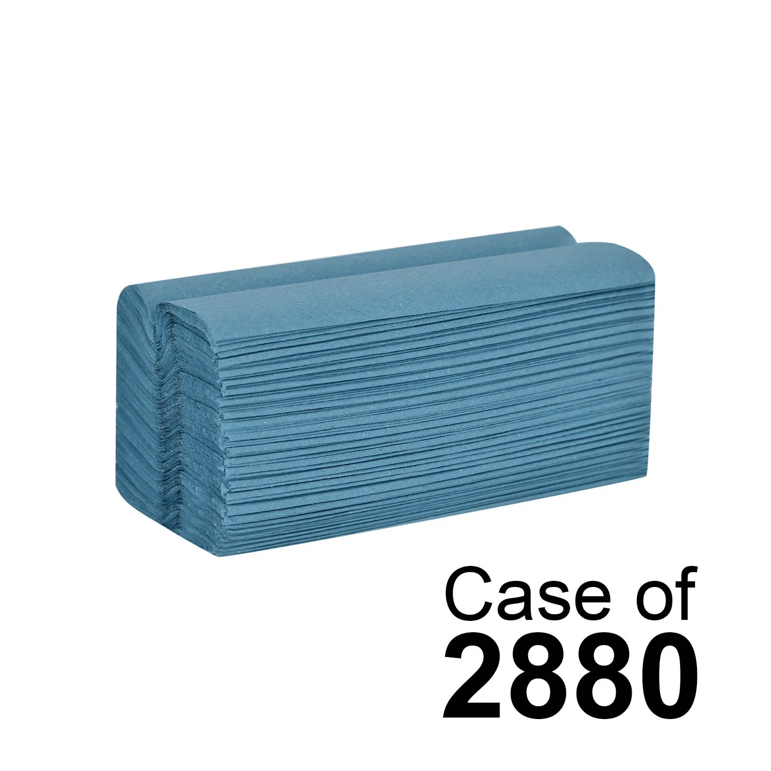 Blue C-Fold Hand Towel - 1ply x 2880 - Image 2