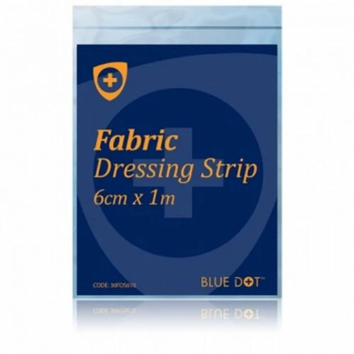 Blue Dot Fabric Dressing Strip 6.0cm x 1mtr (Each)