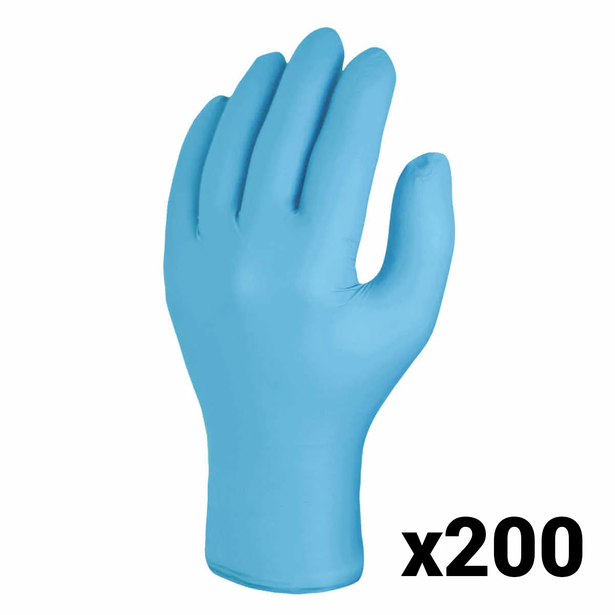 Blue Nitrile Disposable Gloves - Cat III Medical Grade - Box of 200 - Large - Image 3