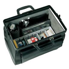 Bollmann Medistar Doctors Case: Black Polyester / Leather - Image 2
