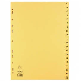 Buff A4 20-Part A-Z Index (Fits A4 Ring Binders or Lever Arch Files) WX26011