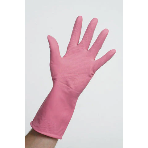C/Grip Household Rubber Glove Pink Small 12 pairs