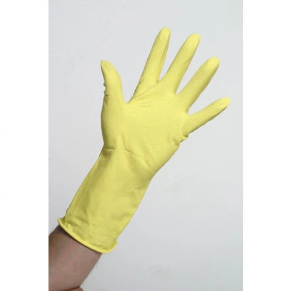 C/Grip Household Rubber Glove Yellow Large 12 pairs