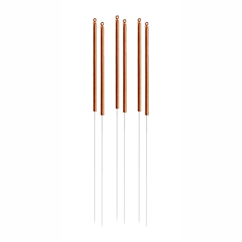 C-type copper acupuncture needles 0.25x25mm 5 in 1 guide tube