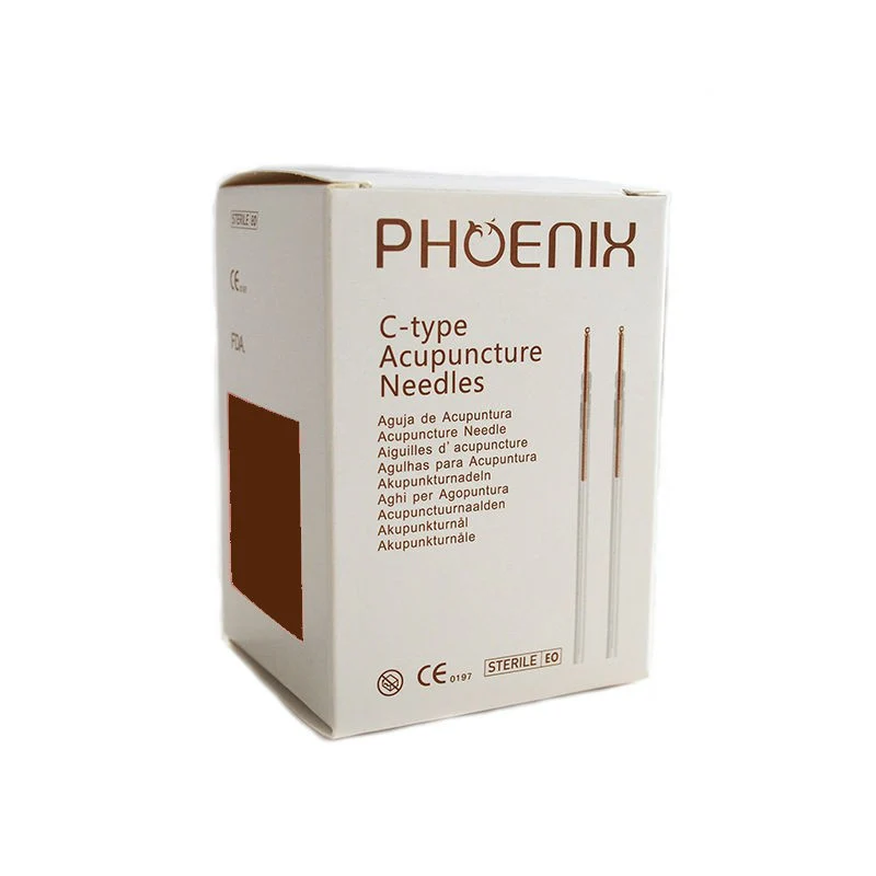 C-Type Copper Acupuncture needles 0.30x25mm 5 in 1 guide tube - Image 2
