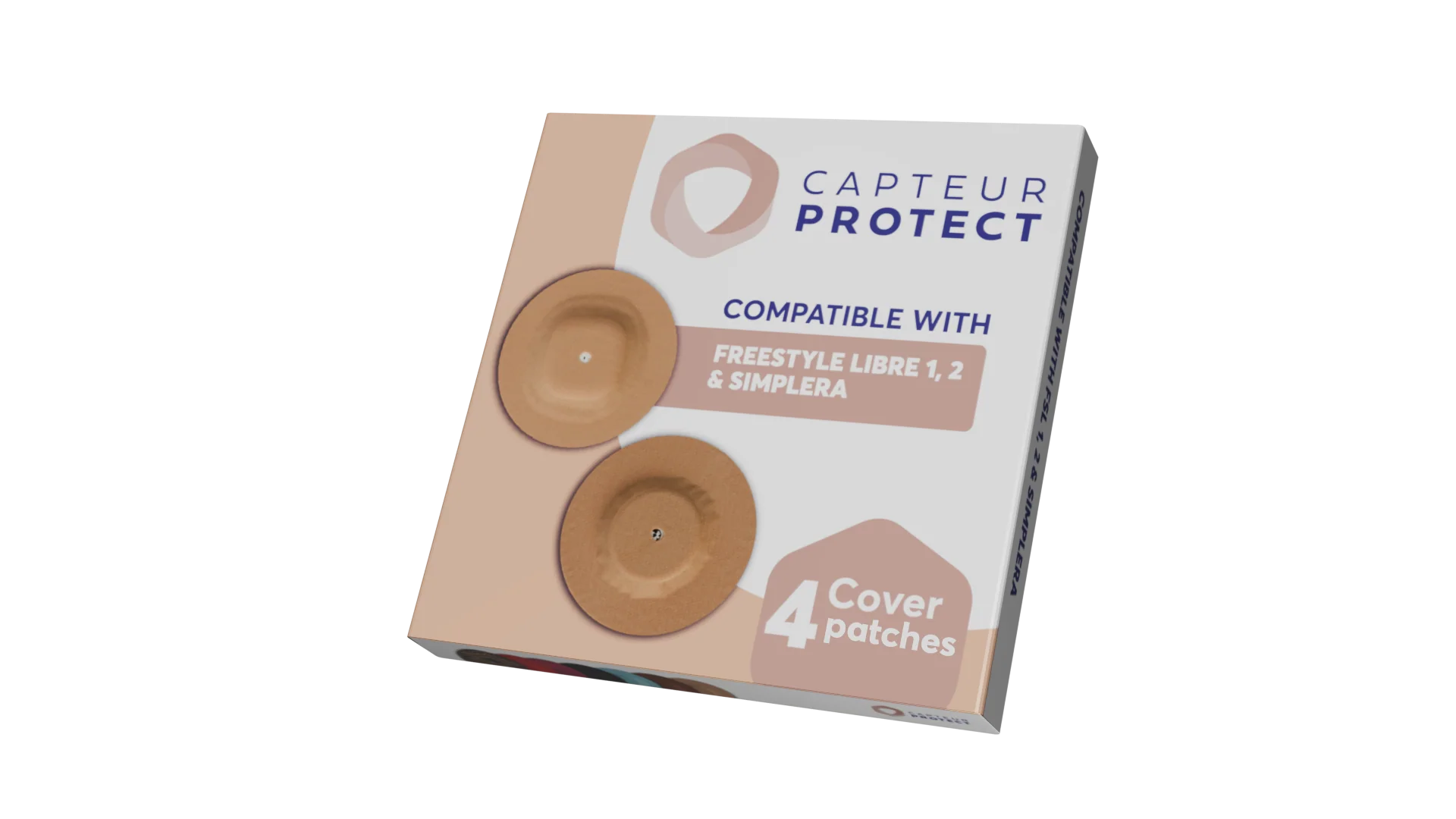 Capteur Protect Cover Patches for FSL 2 & SIM - Beige - Box of 4 - Image 2