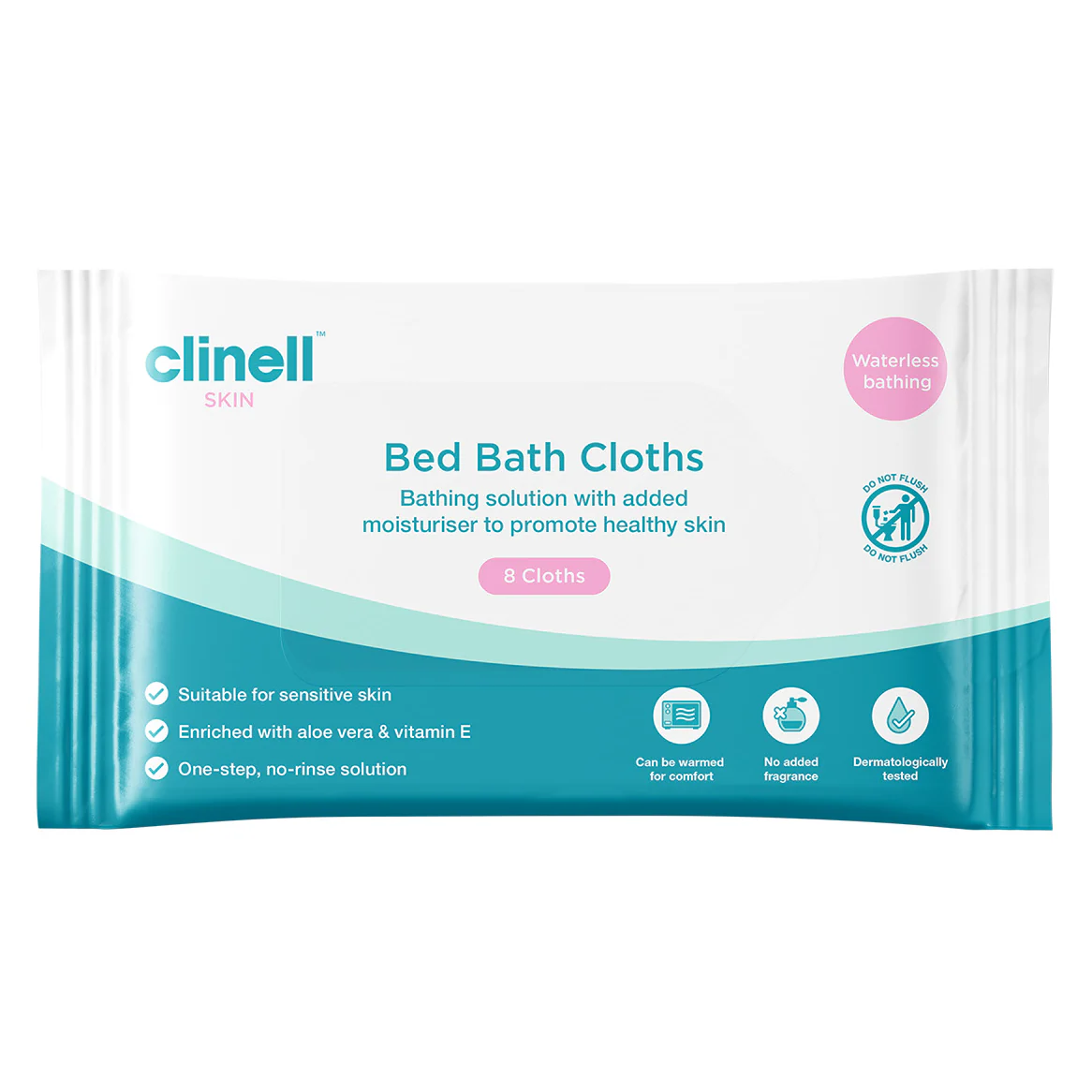 Carell Bed Bath Wipes  - Pack of 8