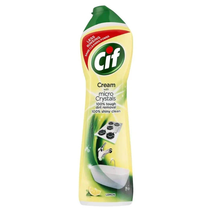 Cif Cream Lemon With Natural Cleaning - 500ml