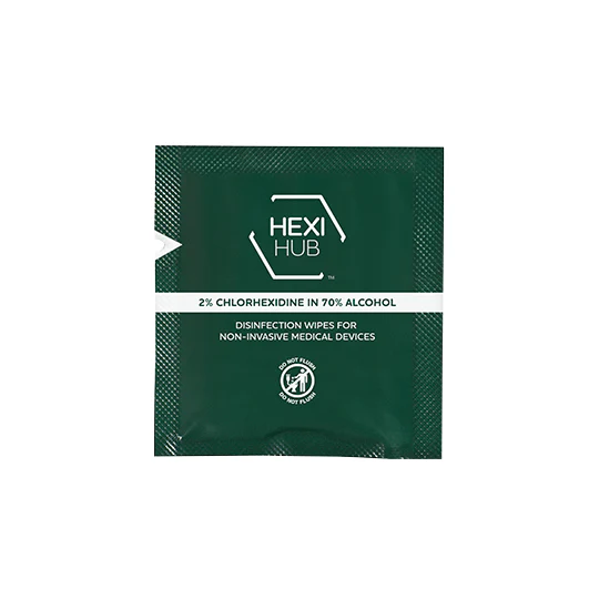 Clinell HEXI HUB 2% Chlorhexidine with Alcohol Sachets - Image 3