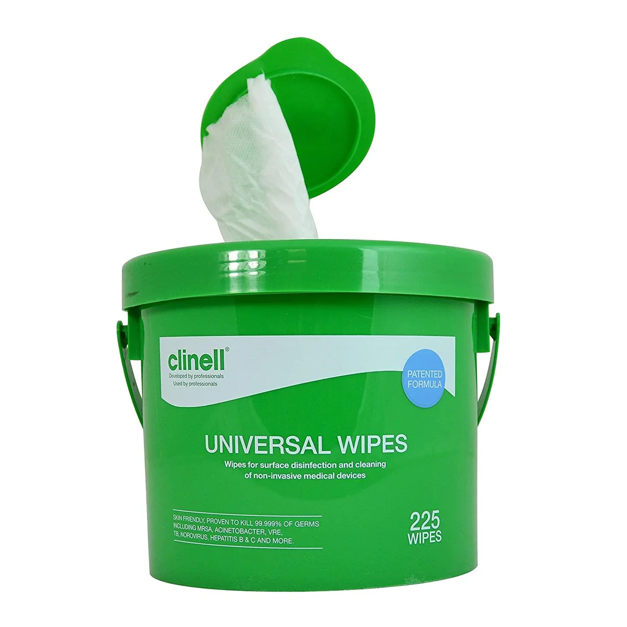 Clinell Universal Sanitising Wipes x 225 (bucket) - Image 5