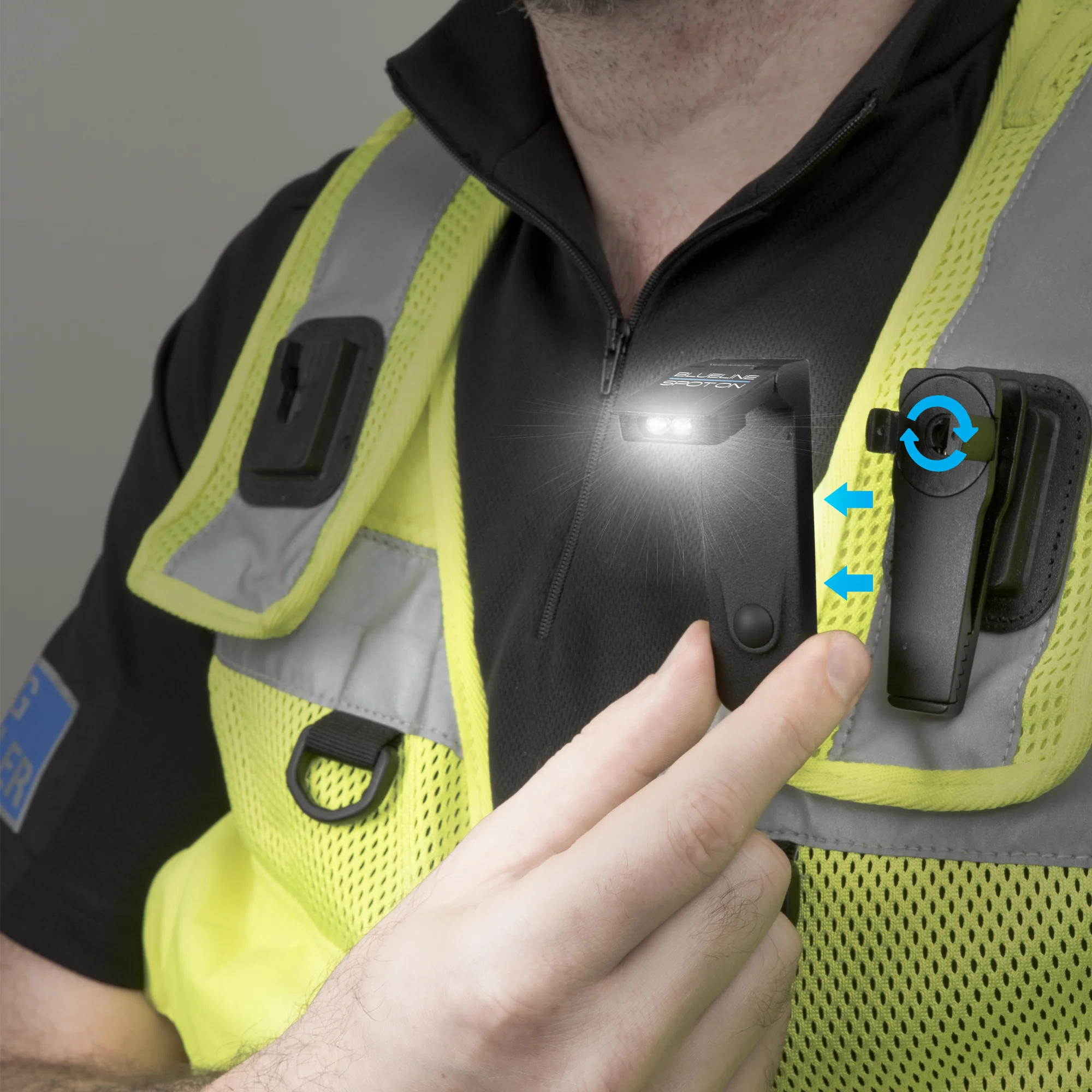 Clip-on Torch With Dual LED - Black - Image 2
