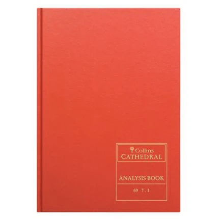 Collins Cathedral 69 Series Analysis Book - 7 Cash Columns/Page - 96 Pages
