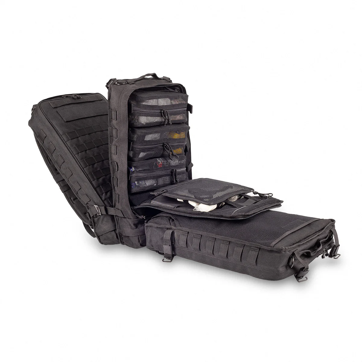 Compact Modular Tactical Backpack Black - Polyester - Image 5