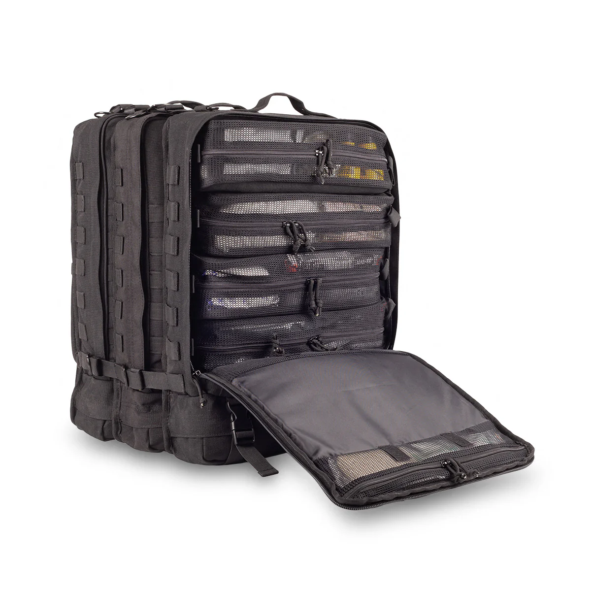 Compact Modular Tactical Backpack Black - Polyester - Image 6
