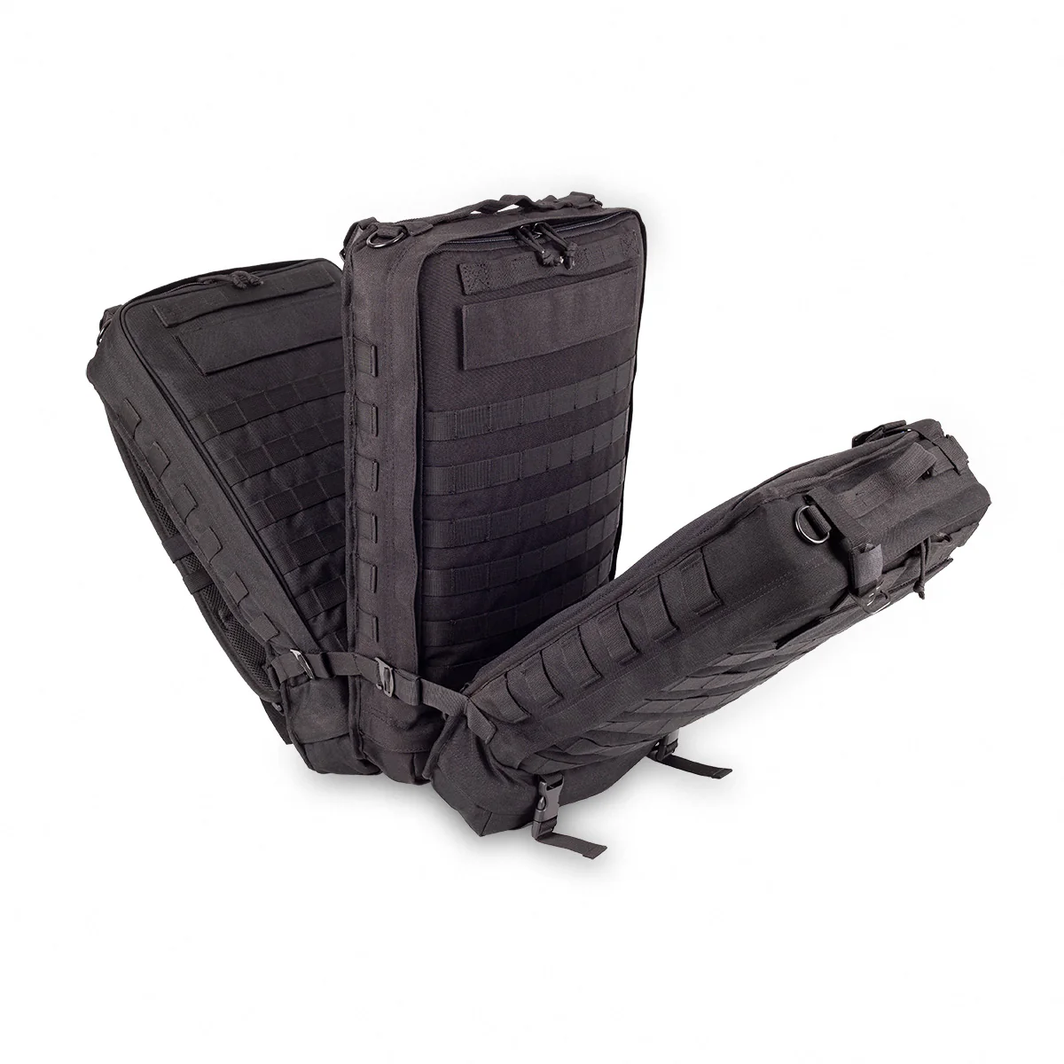 Compact Modular Tactical Backpack Black - Polyester - Image 7