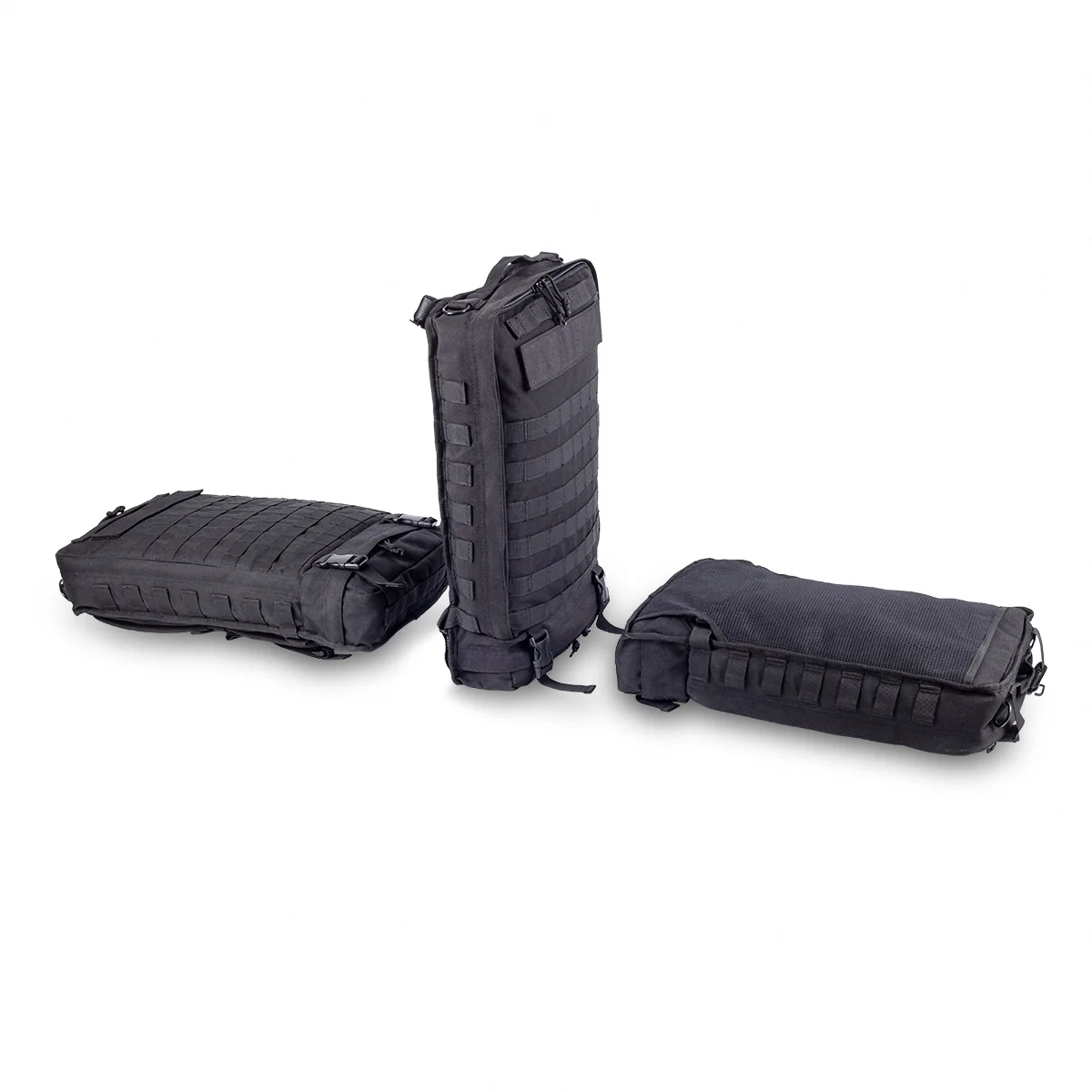 Compact Modular Tactical Backpack Black - Polyester - Image 8