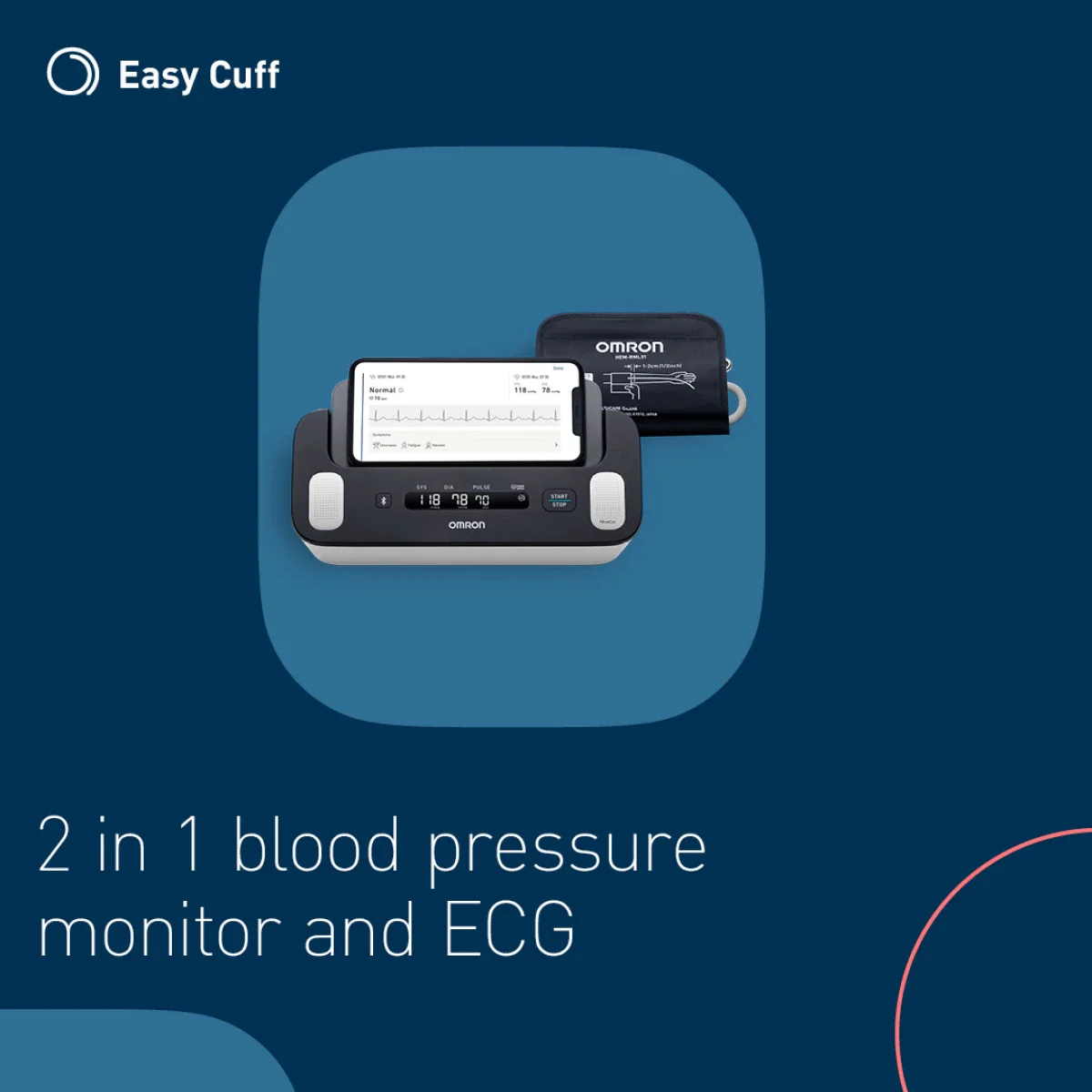 OMRON Complete Smart Home Blood Pressure Monitor and ECG for Hypertension Monitoring and AFib screening - Image 5