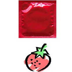 Condomi Strawberry Condoms (Bulk: per Loose 100) - Image 2