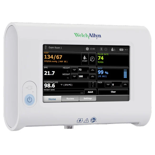 Welch Allyn Connex Spot Monitor with Blood Pressure and MASIMO Pulse Oximetry - Plug 4