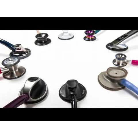 Littmann Classic III Monitoring Stethoscope: Smoke & Lime Green - Blue Stem 5875 - Over Engraved - Image 11