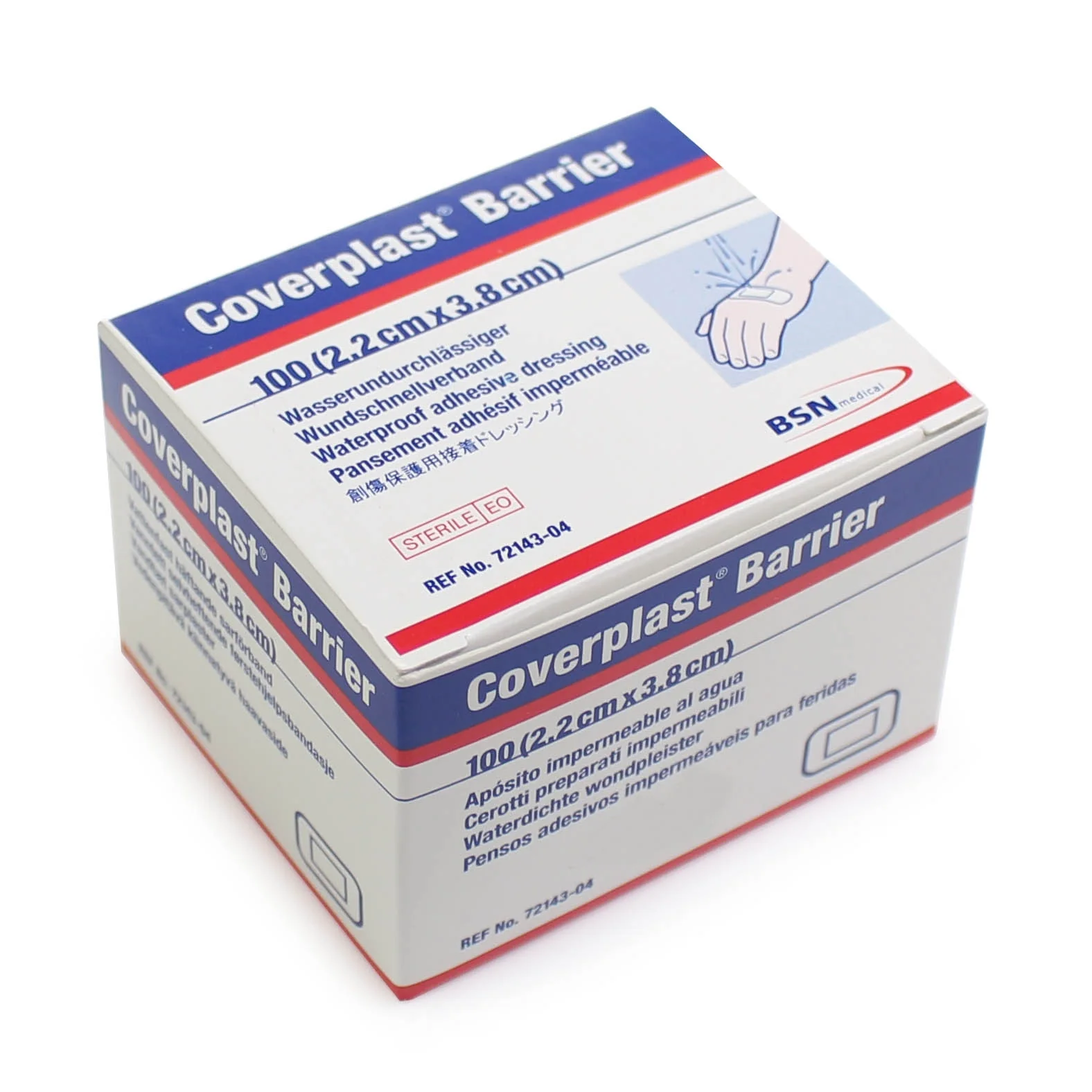 Coverplast Barrier First Aid Dressings 3.8cm x 2.2cm x 100
