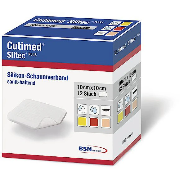 Cutimed Siltec Plus 5cm x 6cm Pack of 10