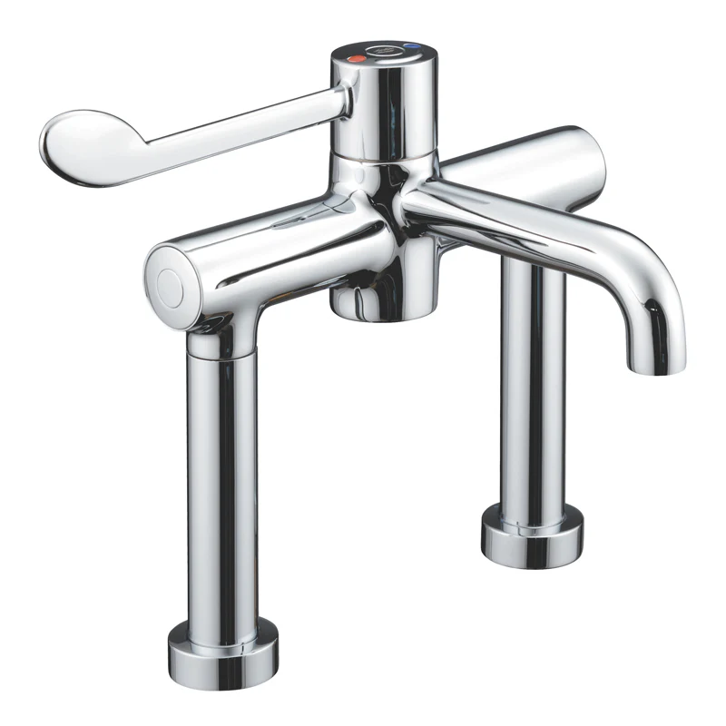 Sunflower Deck Mounted Sequential Thermostatic Mixer Tap
