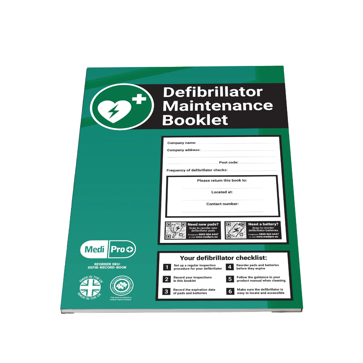 Defibrillator Maintenance Booklet - Image 5