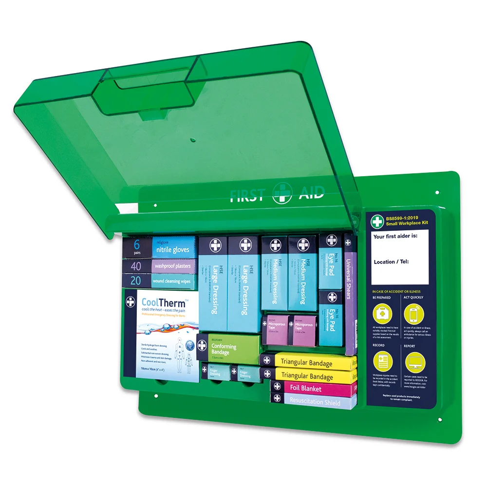 Deluxe First Aid Wall Station - Small Workplace Kit - Image 2