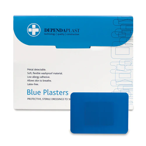 Dependaplast Blue Food Area Plasters - 7.5cm x 5cm x 50 - Clearance - Image 2