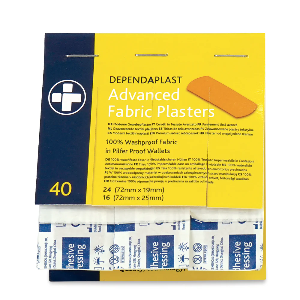 Dependaplast – Advanced 100% Washproof Tan Fabric Plasters - Pilfer Proof Wallet of 40 - Image 4