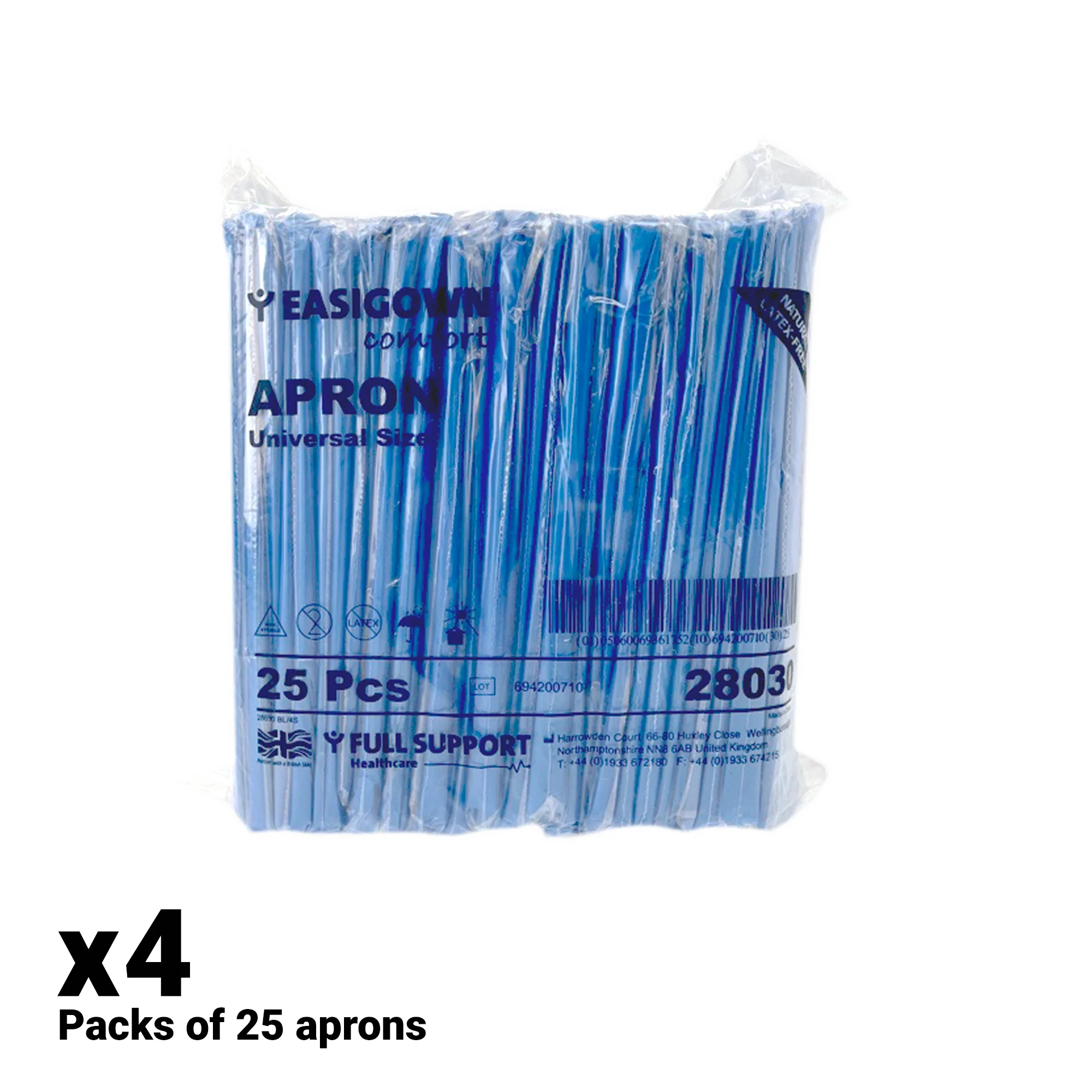 Easigown Examination Gowns - Thumb Loop - Blue x 100 Gowns - Image 2