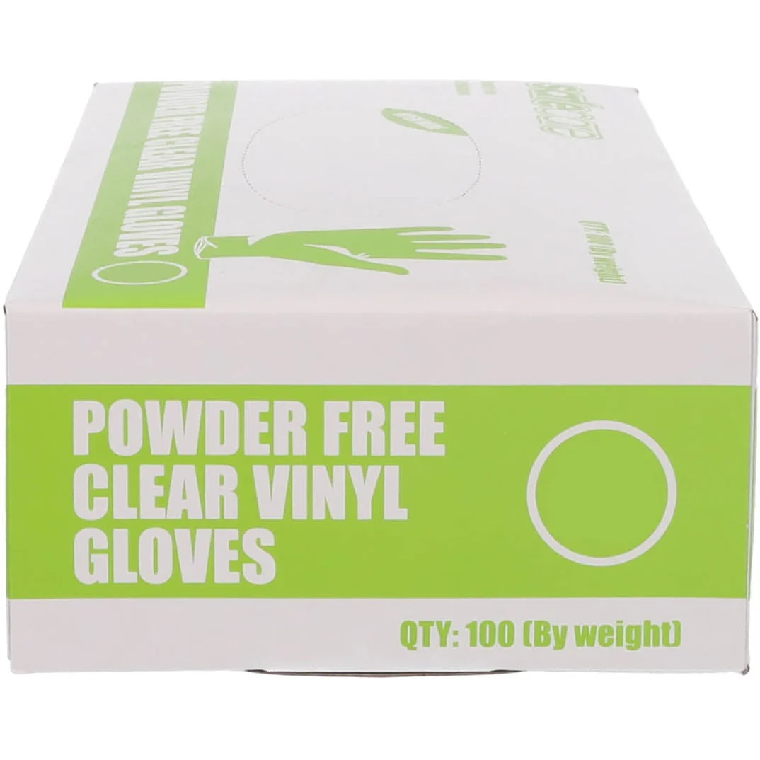 Disposable Clear Vinyl Gloves - Large - Box of 100 - Short expiry date 11/2025 - Image 6