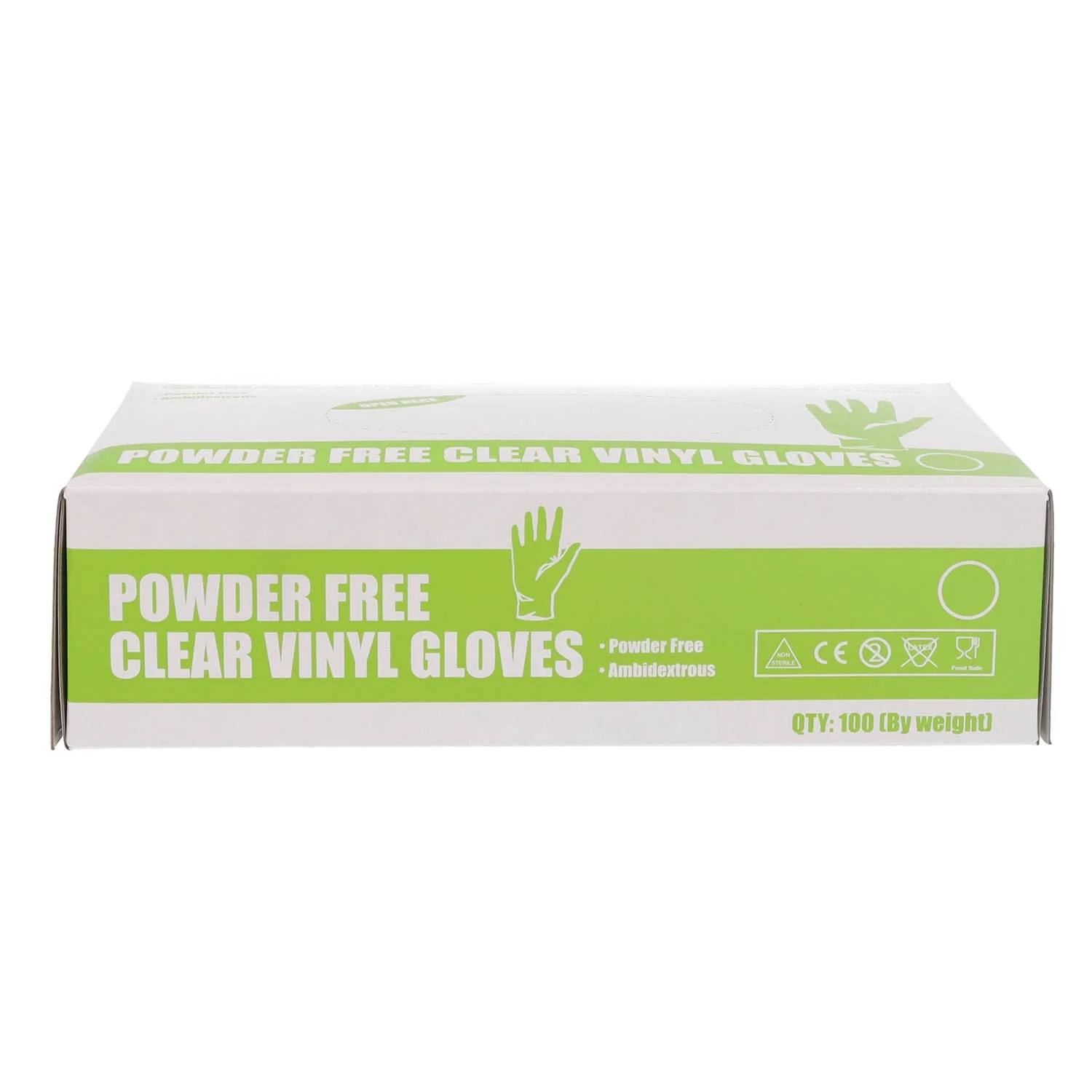 Disposable Clear Vinyl Gloves - Small - Box of 100 - Image 2