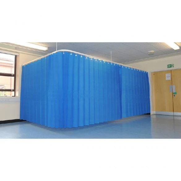 Disposable Curtains Eyelet Fit Medium 3750mm x 2000mm - Sky Blue x 10