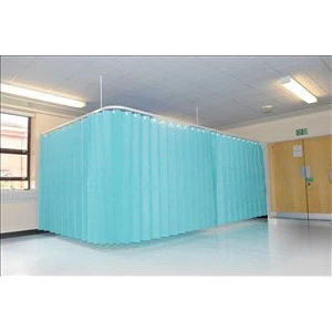 Disposable Curtains Universal Fit Large 7200mm x 2000mm - Sky Blue x 5