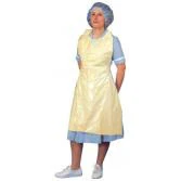 Disposable Polythene Aprons - CASE of 1000 in Yellow - Image 2