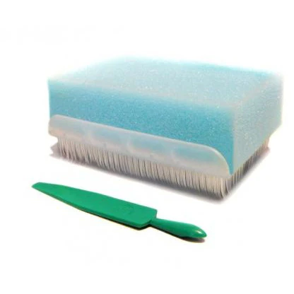 Disposable Scrub Brushes 30 Pack + Dispenser (Plain)
