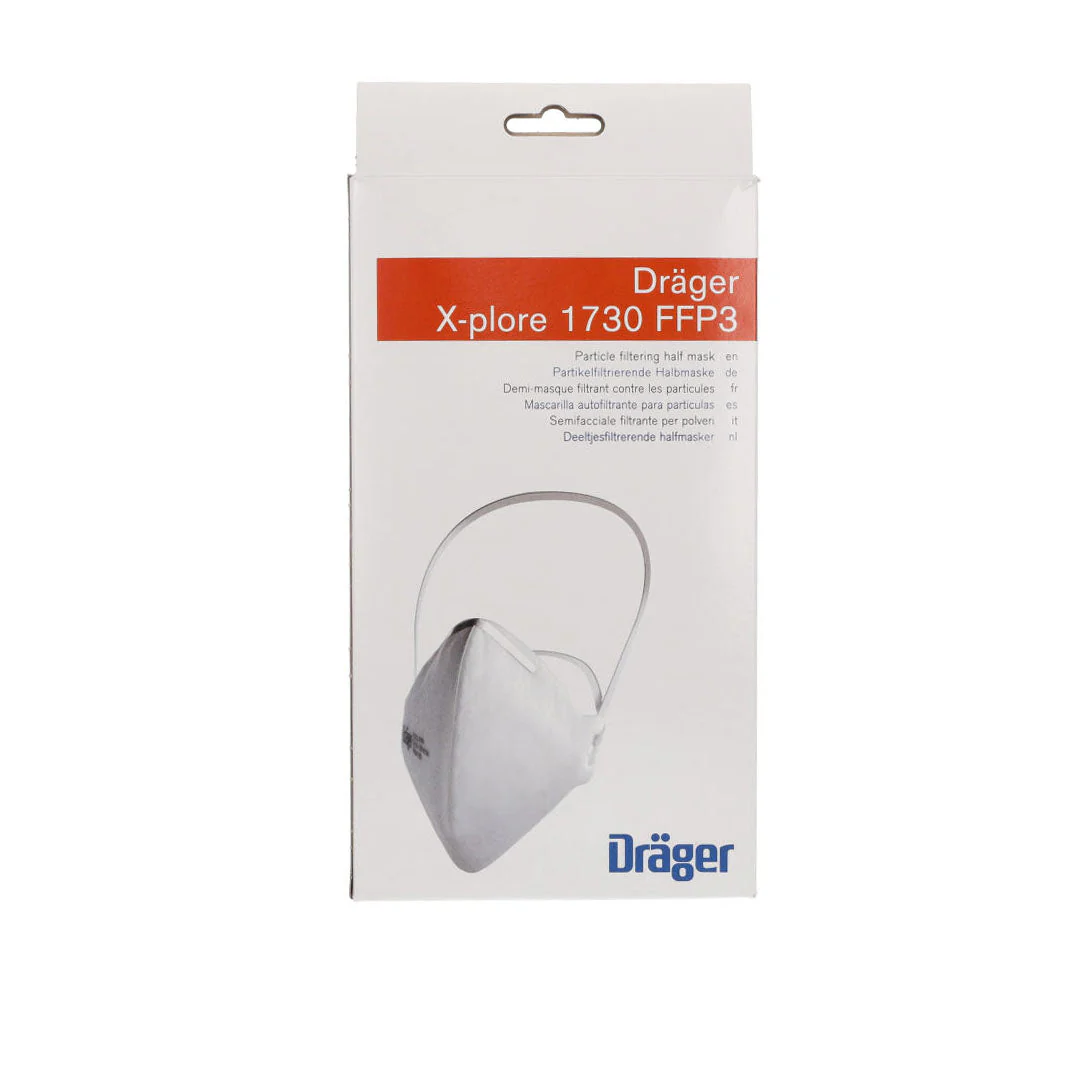 Drager FFP3 Unvalved Respirator Mask - Box of 20 - CLEARANCE - Expiry August 2024 - Image 10