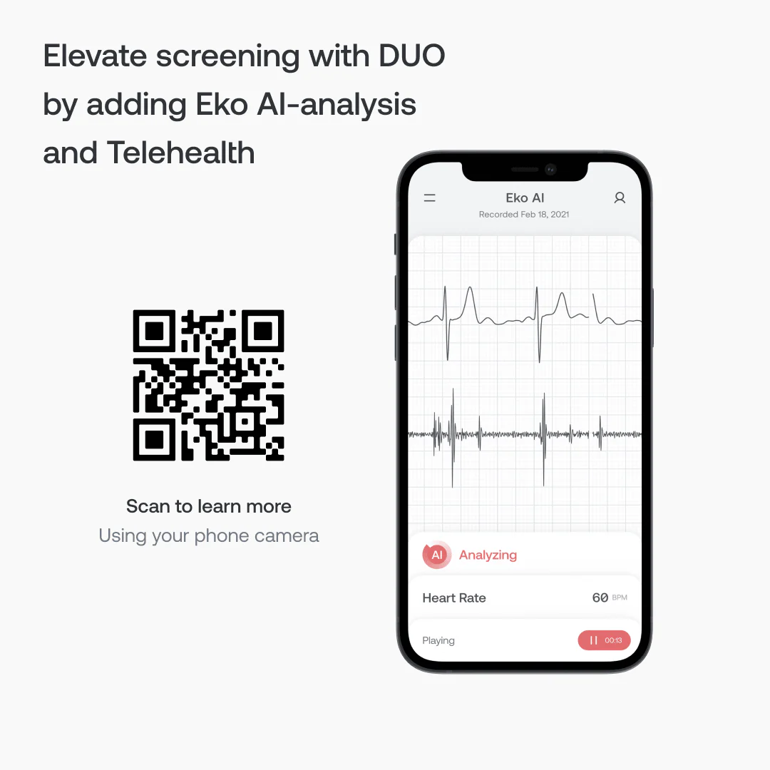 Eko DUO Digital Electronic Stethoscope and ECG with Bluetooth - Image 8